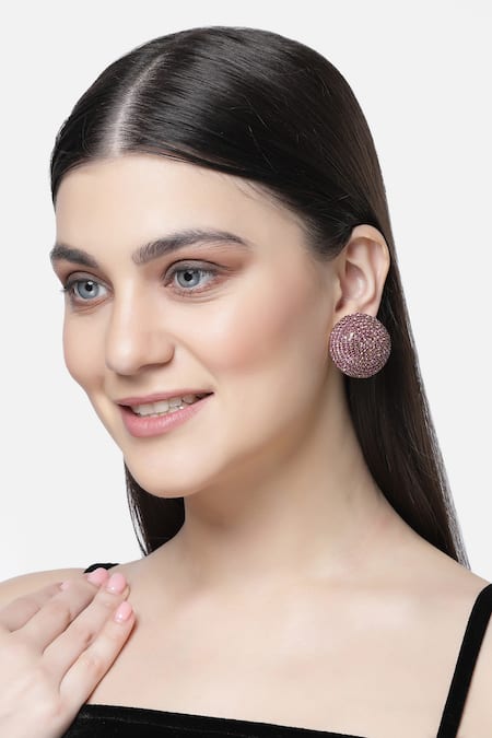 Bijoux By Priya Chandna Crystal Embellished Studs 