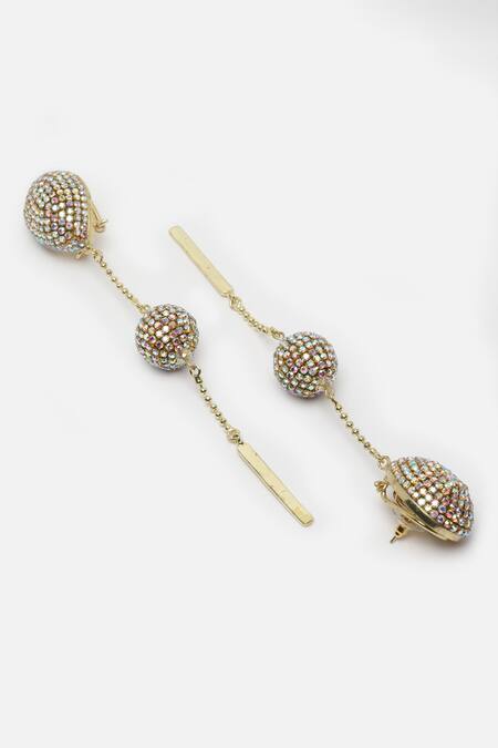 Buy Bijoux By Priya Chandna Multi Color Crystals Aurora Borealis Drop Earrings Online at Aza Fashions Buy_Bijoux By Priya Chandna_Multi Color Crystals Aurora Borealis Drop Earrings _Online_at_Aza_Fashions