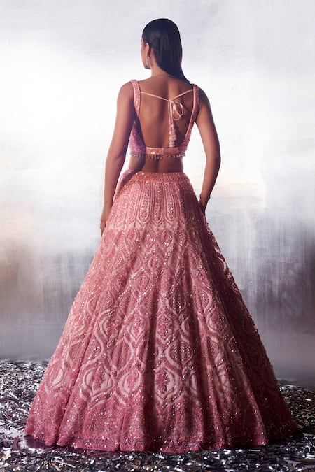 Angad Singh Mughal Embroidered Bridal Lehenga Set 