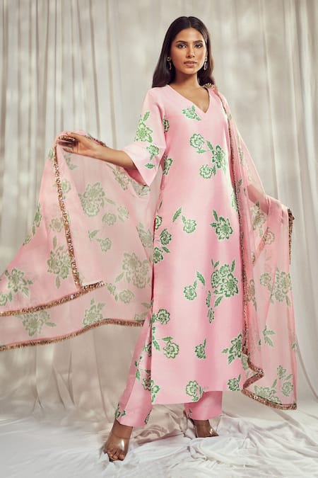 Harshita Singhvi Gulshan Print Kurta Pant Set 