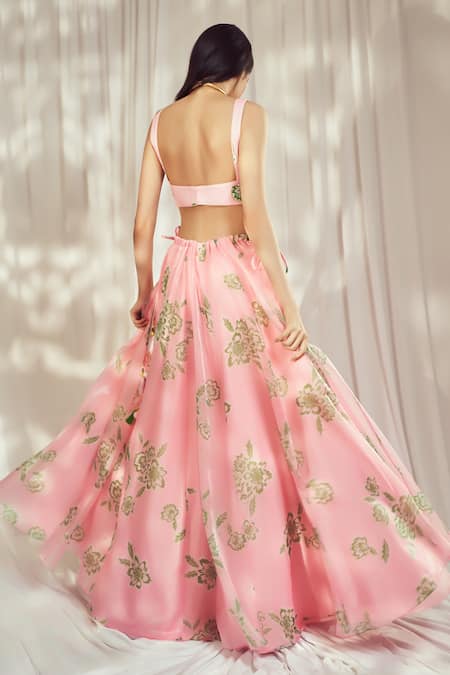 Harshita Singhvi Rosa Bloom Print Lehenga Set 
