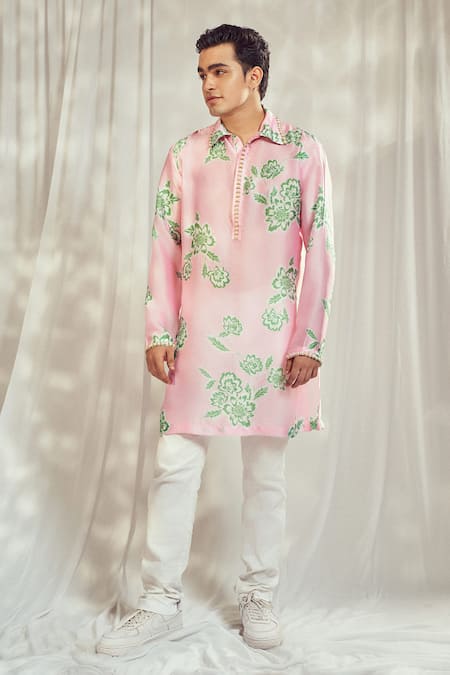 Harshita Singhvi Gardenia Bloom Print Kurta 