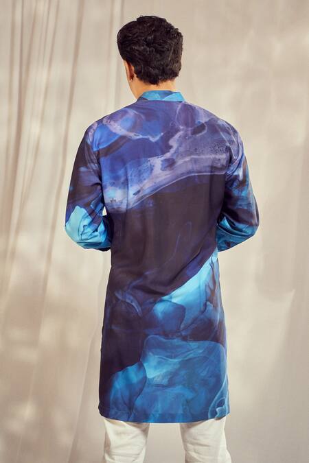 Harshita Singhvi Marble Swerve Print Kurta 