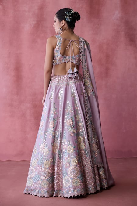 SUHINO Gul Bloom Patchwork Embroidered Lehenga Set 