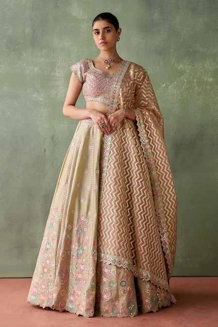 Suhino Gulbahar Patchwork Embroidered Lehenga Set 