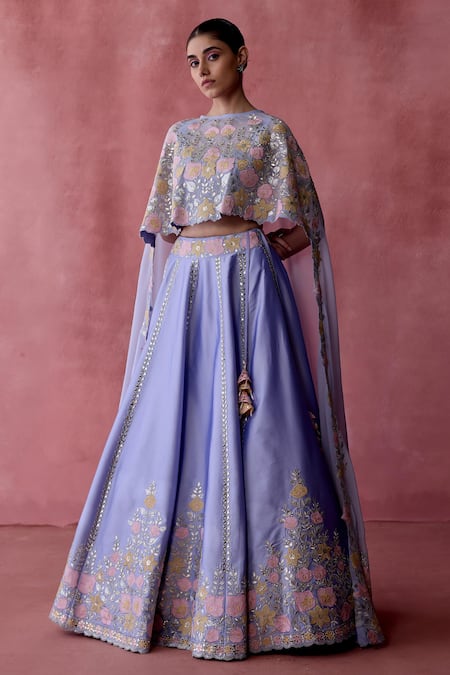 Suhino Shabab Gul Embroidered Cape Lehenga Set 