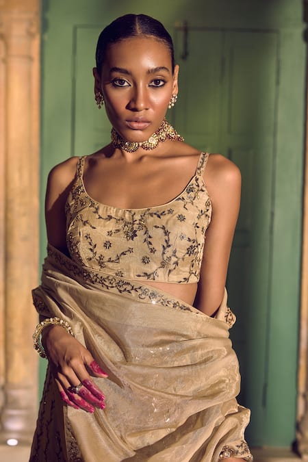 Punit Balana Rani Sa Dori Embroidered Lehenga Set 