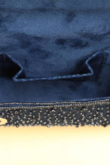 Buy_Modarta_Blue Beads, Tassels Embellished Flap Bag 