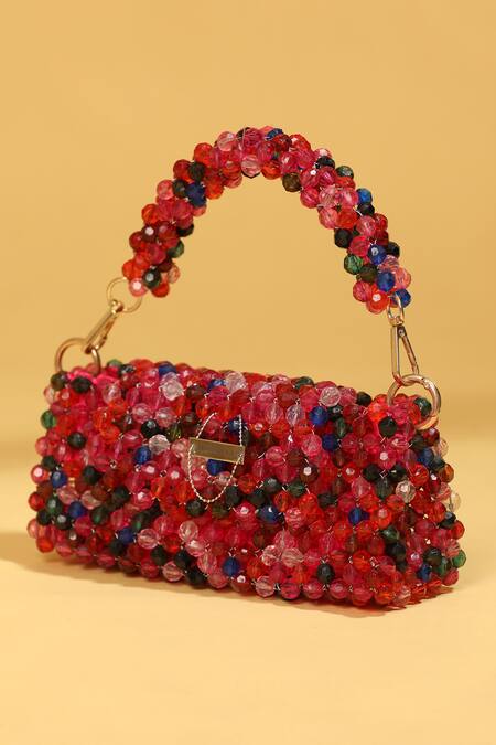 Buy_Modarta_Red Crystals Embellished Handbag 