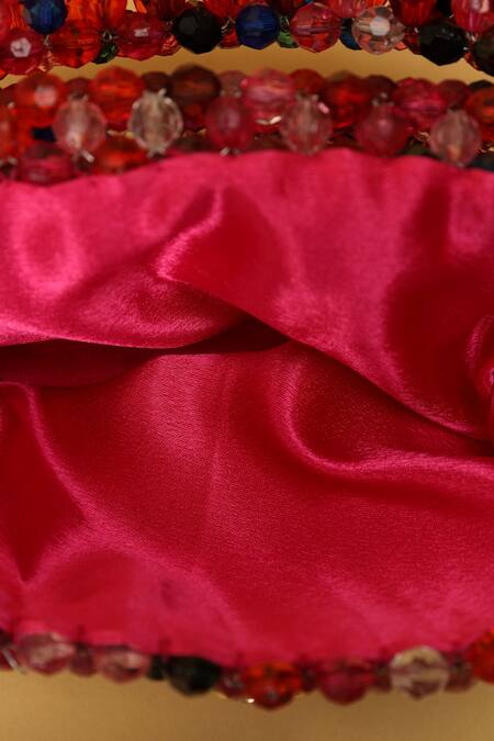 Shop_Modarta_Red Crystals Embellished Handbag 