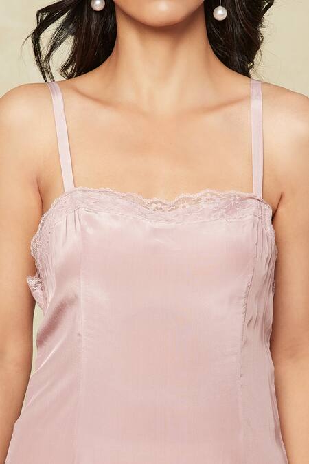 Anushree Reddy_Purple Embroidered Floral Jacket Lapel With Slip Dress_Online_at_Aza_Fashions