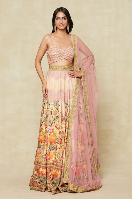 Kalista Botanic Pattern Lehenga Set 