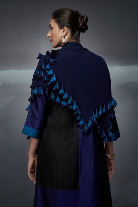 Nachiket Barve Color Blocked Kurta Palazzo Set 