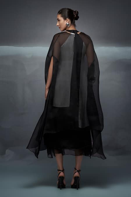 Nachiket Barve Halter Neck Dress With Jacket 