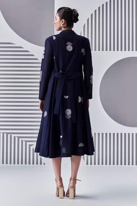 Nachiket Barve Dress With Embroidered Jacket 