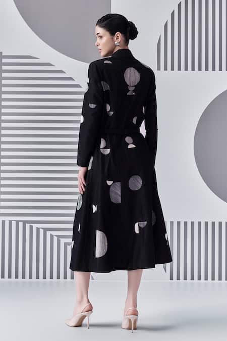 Nachiket Barve Denim Thread Work Dress 