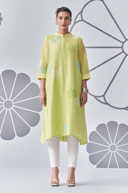 Nachiket Barve Floral Bloom Embroidered Tunic 