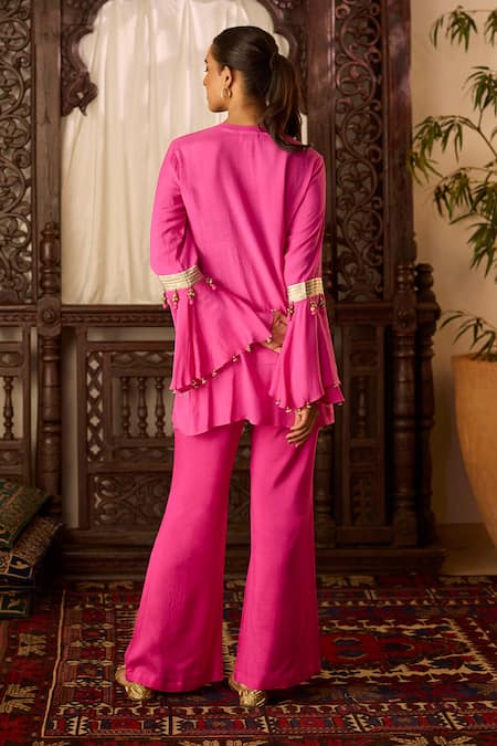 Inej Embroidered Yoke Tunic With Pant 