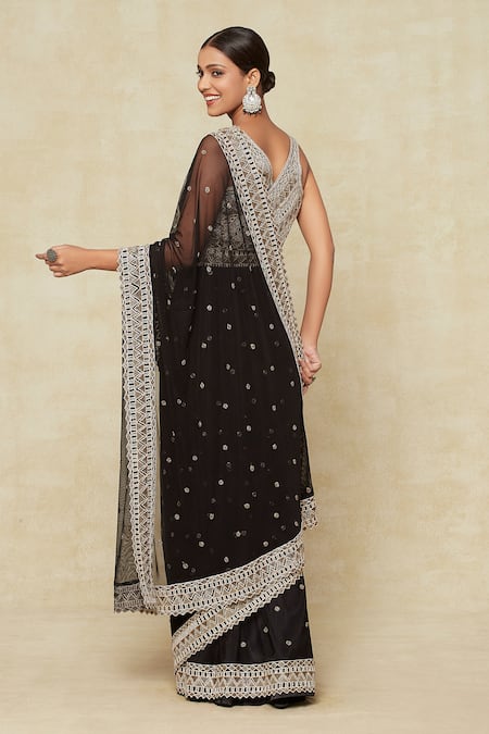 Ritika Mirchandani Cutdana Embroidered Saree With Blouse 