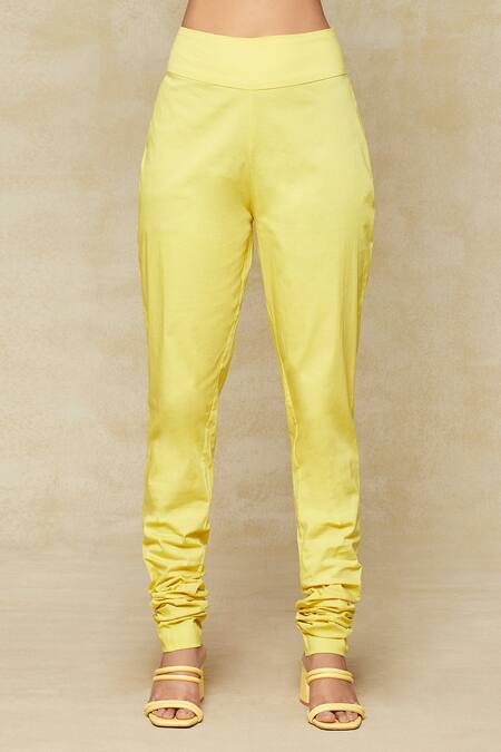 Buy Anamika Khanna Yellow Cotton, Chiffon Embroidery Scoop Neck Floral Anarkali Set Buy_Anamika Khanna_Yellow Cotton, Chiffon Embroidery Scoop Neck Floral Anarkali Set