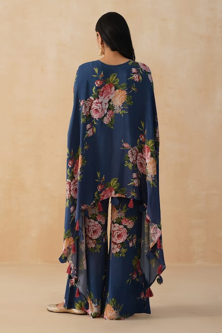 Palak & Mehak Floral Print Kaftan Pant Set 