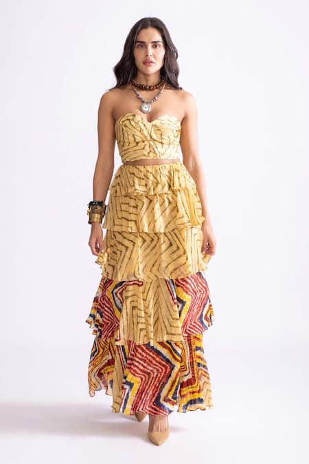 Saaksha & Kinni Amelia Layered Skirt 