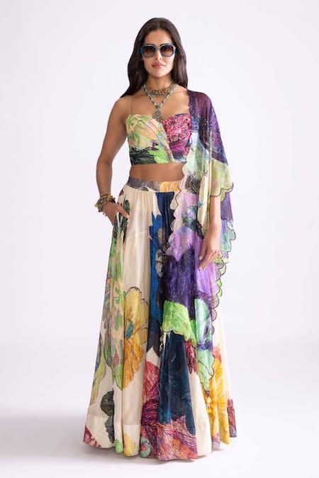 Saaksha & Kinni Daisy Print Dupatta 