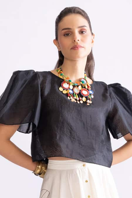 Saaksha & Kinni Joey Puff Sleeve Blouse 