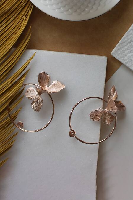 Heena Mittal Fiore Girdle Petal Dangler Earrings 