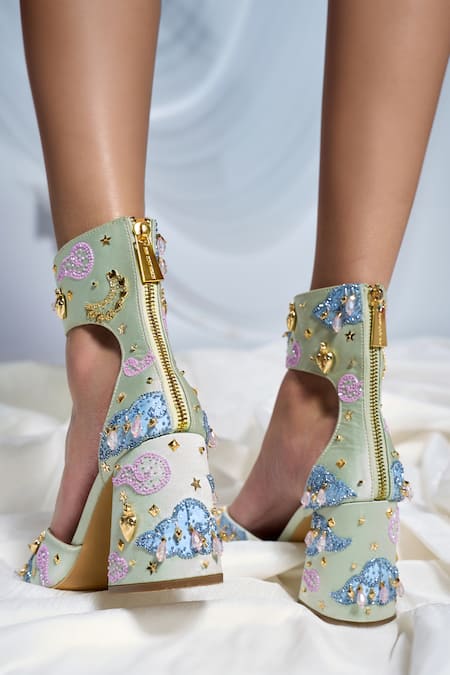 Papa Don't Preach Accessories Midnight Short Block Heels 