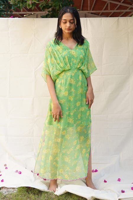 EWOKE Kia Floral Print Kaftan 