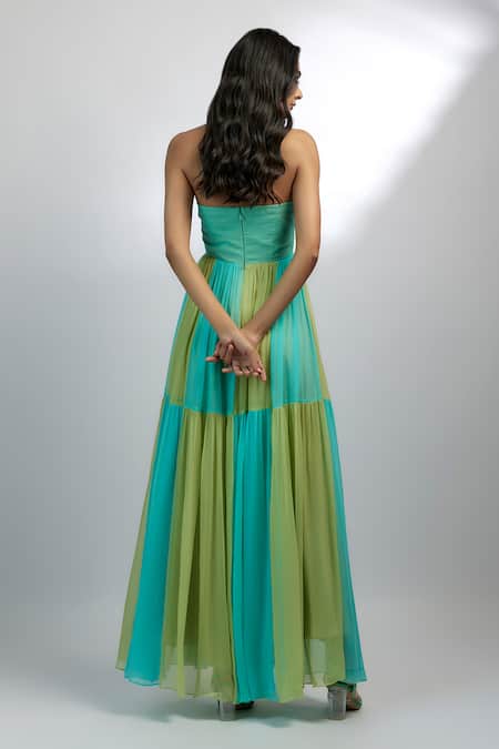 Ewoke Stella Halter Neck Draped Gown 