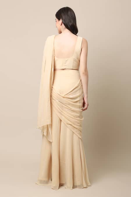 Ewoke Hand Embellished Blouse With Palazzo 