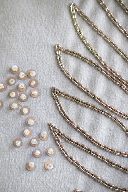 Mid July Home Off White Velvet Embroidery Foliage Set 2 Cushion Covers Online at Aza Fashions Mid July Home_Off White Velvet Embroidery Foliage Set 2 Cushion Covers_Online_at_Aza_Fashions