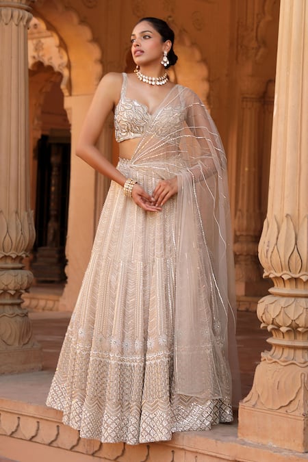 Niamh By Kriti Resham Embroidered Lehenga With Blouse 