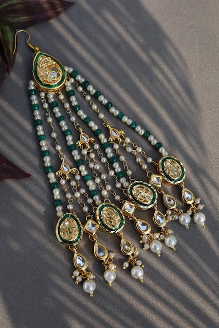 Paisley Pop Kundan Embellished Passa