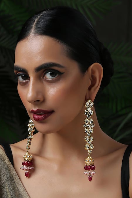 Paisley Pop Kundan Embellished Danglers 