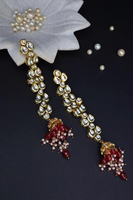 Paisley Pop Kundan Embellished Danglers 