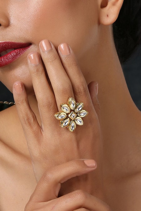 Paisley Pop Floral Shaped Ring 