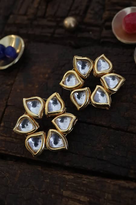 Paisley Pop Floral Cutwork Studs 
