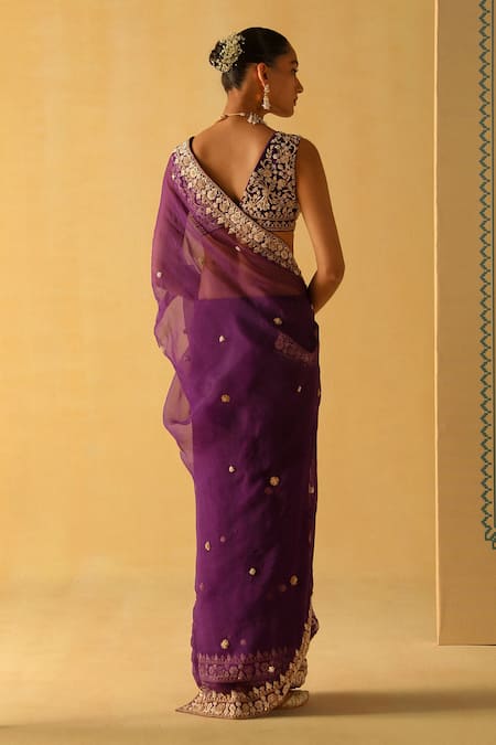 Sheetal Batra Hannah Embroidered Saree With Blouse 