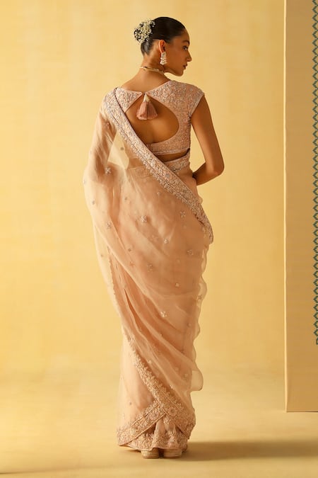 Sheetal Batra Maliha Dabka Zardosi Embroidered Saree With Blouse 