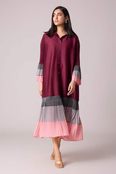 Scarlet Sage Betsy Color Block Hem Dress 