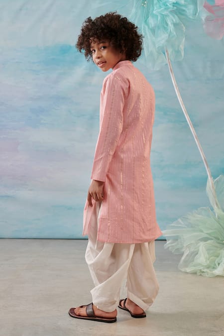 Cute Couture Floral Embroidered Kurta With Patiala 