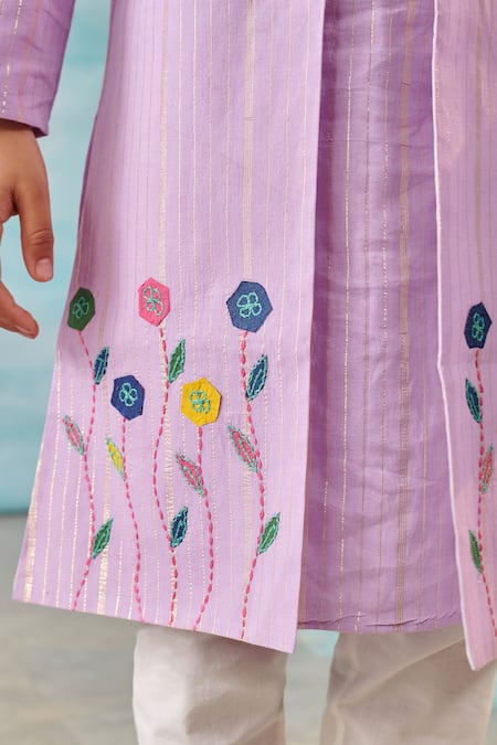 Buy Cute Couture Purple , Silk, Lurex, Satin Floral Long Bundi And Churidar Set Online at Aza Fashions Buy_Cute Couture_Purple , Silk, Lurex, Satin Floral Long Bundi And Churidar Set _Online_at_Aza_Fashions