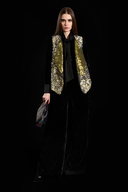 Rara Avis Aari Embroidered Persia Gilet Jacket 