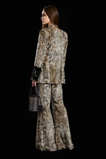 Rara Avis Hitch Hike Velvet Embroidered Blazer 