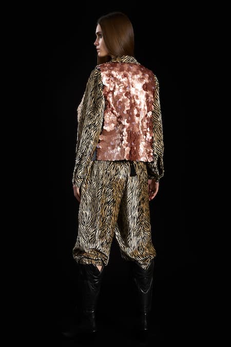 Rara Avis Across The Dessert Linen Satin Jumpsuit 