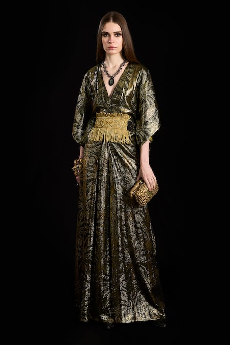 Rara Avis The Silk Route Kaftan With Hand Woven Belt 