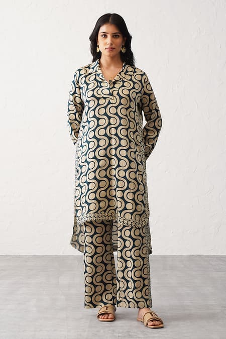 Seven Ami Printed Kurta & Pant Co-Ord Set 